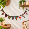 Handmade Kantha Window Valance - Set of 2 - Image 4