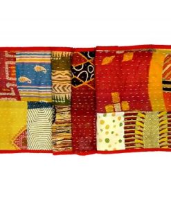 Sari Kantha Table Runner
