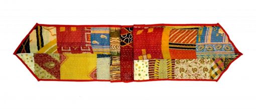 Sari Kantha Table Runner