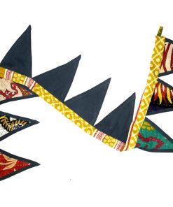 Alternative view of Floral Kantha Bunting Decor - Set of 2