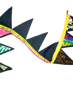Alternative view of Indian Kantha Window Valance Bunting - Set of 2