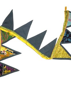 Alternative view of Kantha Embroidered Bunting - Set of 2
