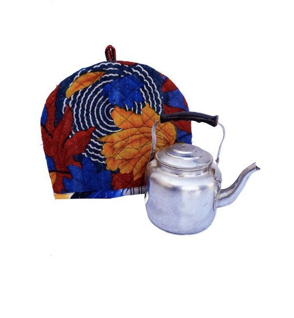 Alternative view of Kantha Floral Teapot Cover