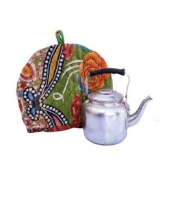 Alternative view of Spring Floral Kantha Kettle Cover