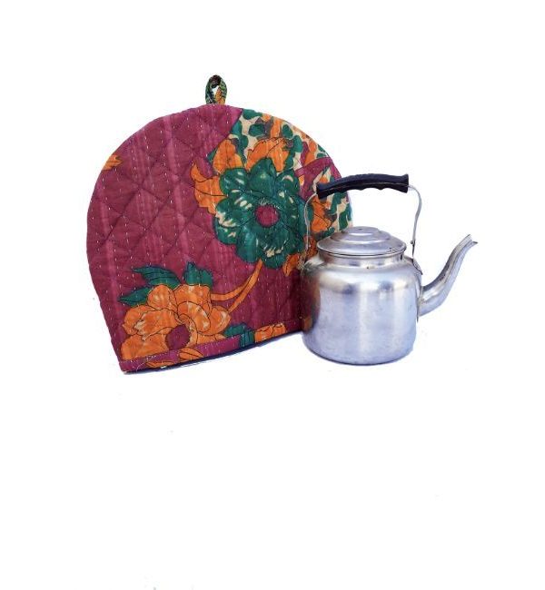 Alternative view of Handmade Kantha Teapot Cover