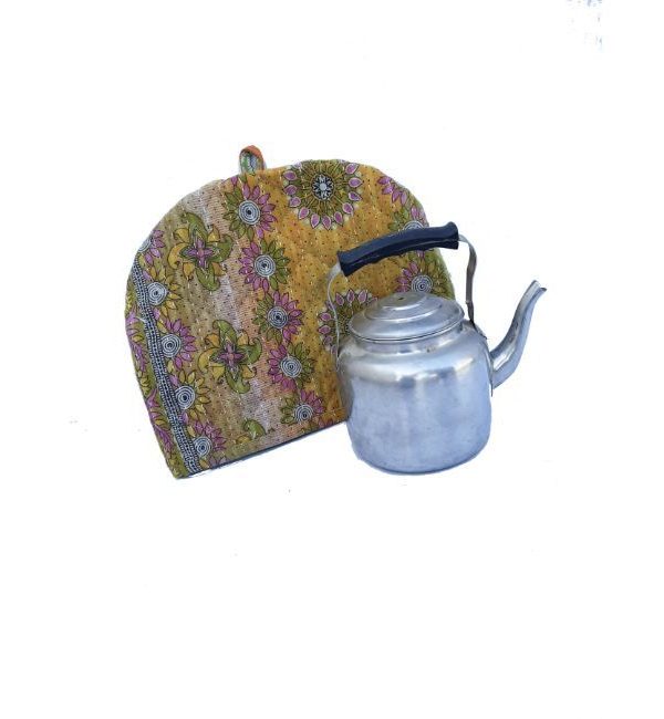 Alternative view of Kantha Floral Tea cozy