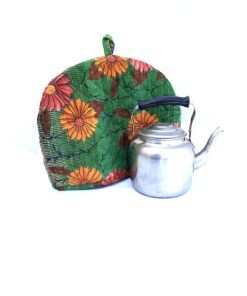 Alternative view of Indian Cotton Sari Teapot Cozy