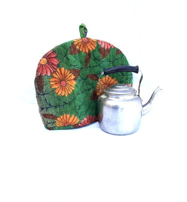 Alternative view of Indian Cotton Sari Teapot Cozy