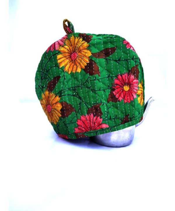 Alternative view of Indian Cotton Sari Teapot Cover