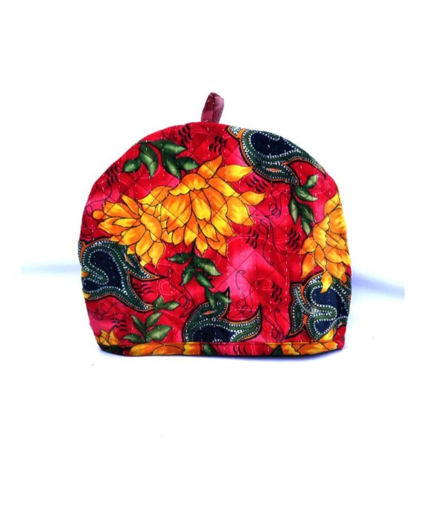 Floral Kantha Kettle Cover