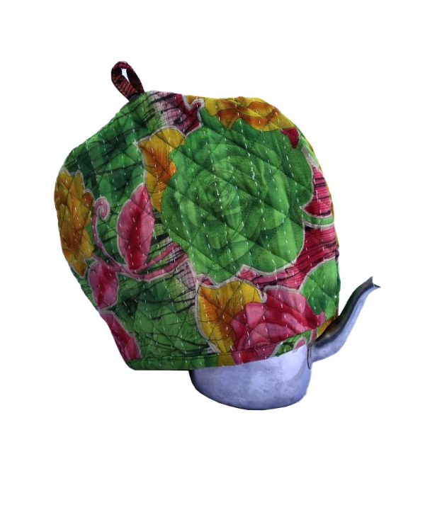 Alternative view of Teapot Cover Indian Cotton Sari