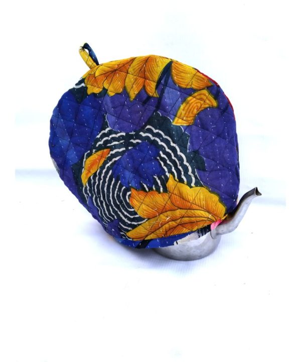 Alternative view of Vintage Kantha Embroidered Teapot Cover