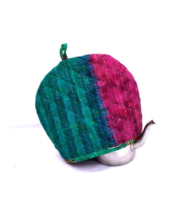 Alternative view of Embroidered Kantha Kettle Cover