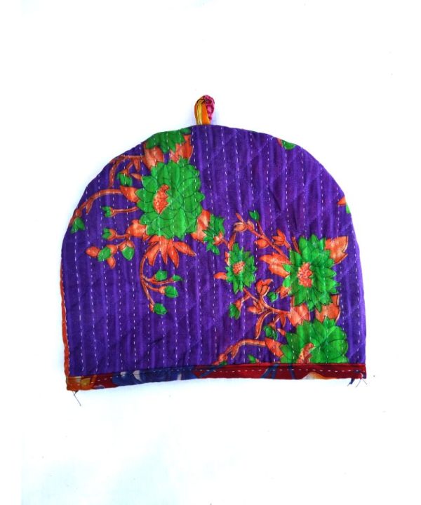Recycled Sari Teapot Cozy Decor