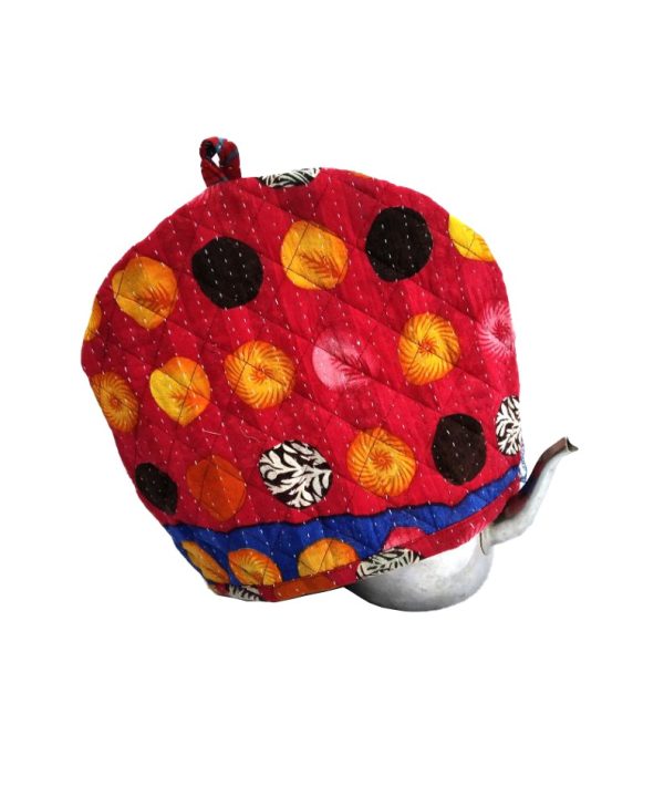 Alternative view of Polka Dot Kantha  Tea Cozy