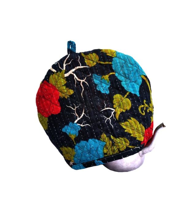 Alternative view of Spring Blossom Kantha Kettle Cover