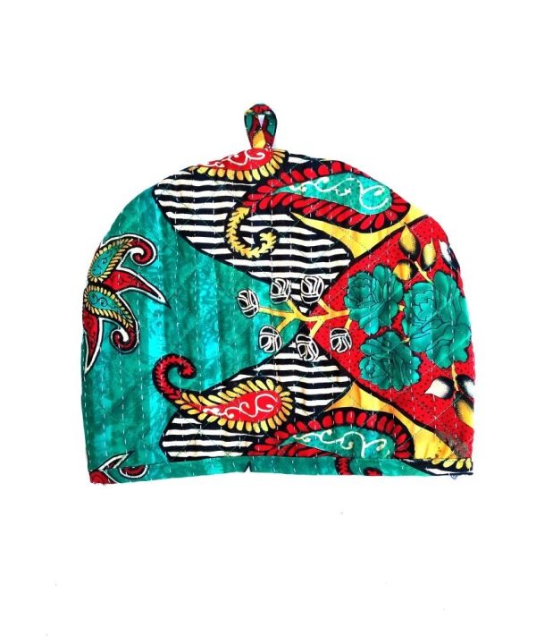 Paisley Floral Kantha Teapot Cover