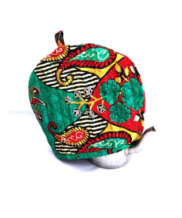 Alternative view of Paisley Floral Kantha Teapot Cover