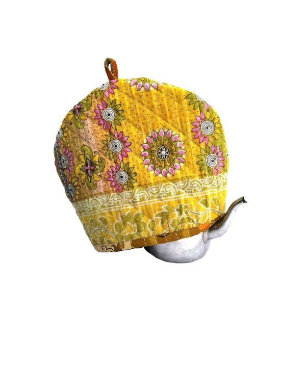 Alternative view of Jasmine Floral Kantha Tea Cozy