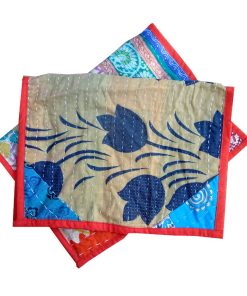 Alternative view of Floral Kantha Table Placemat - Set of 2 -Assorted