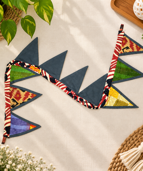 Alternative view of Artisan Made Kantha Bunting - Set of 2
