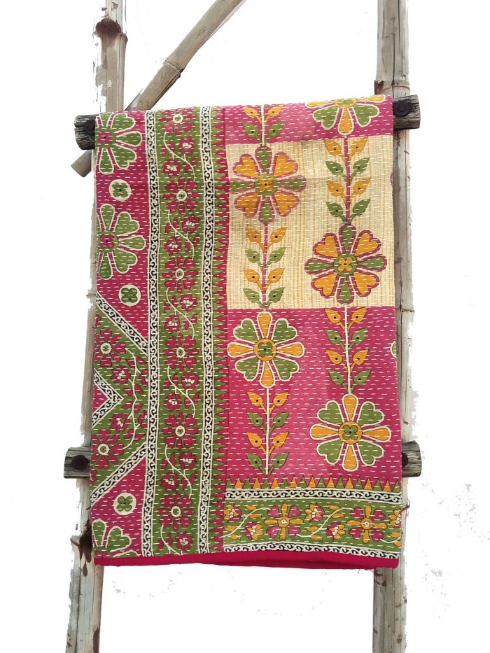 Vintage Kantha Quilts, Throw Blankets, Bedspreads & Wholesale Quilts