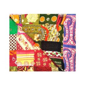 Paisley Boho Patchwork Kantha Blanket