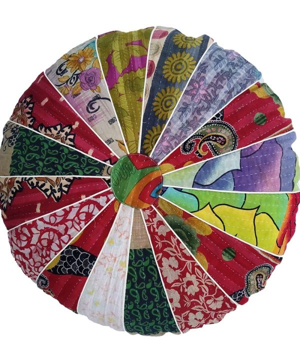 Alternative view of Kantha Patchwork Floor Pillow Cover