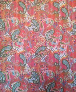 Alternative view of Paisley Floral Print Kantha Throw