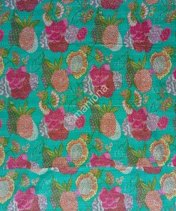 Alternative view of Indian Classic Cotton Kantha throw