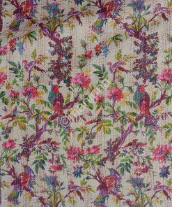 Alternative view of Bird Kantha Floral Print Throw