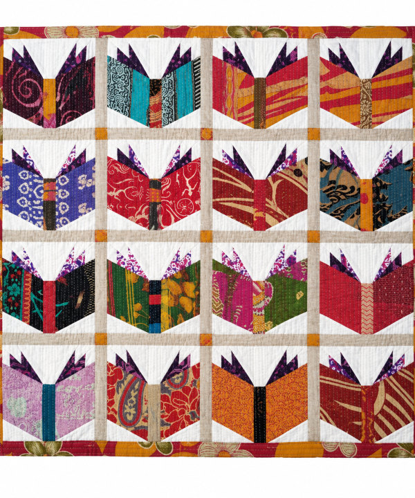 Books Inspired Kantha Baby Blanket