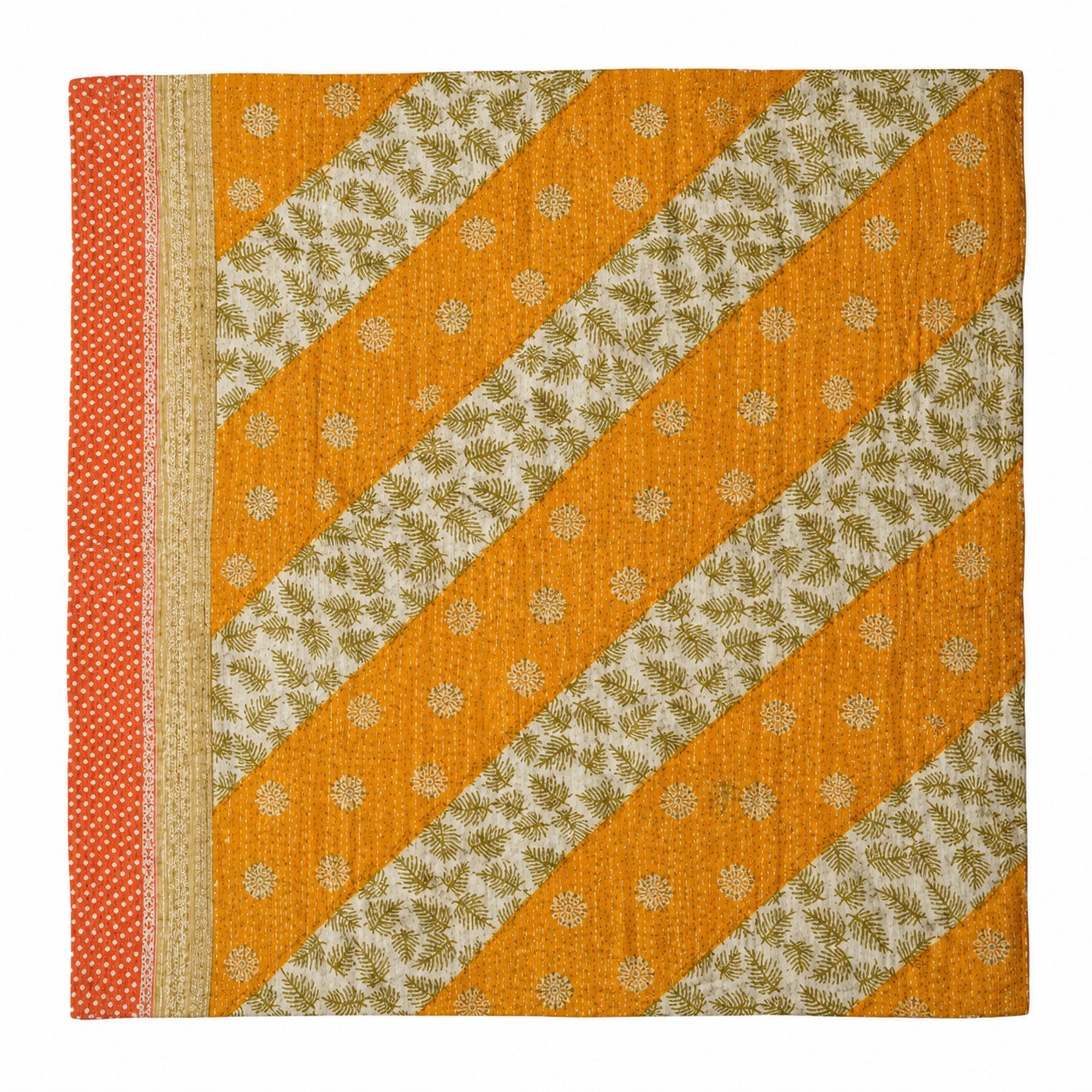Reversible Unique Pattern Kantha Throw - Image 2