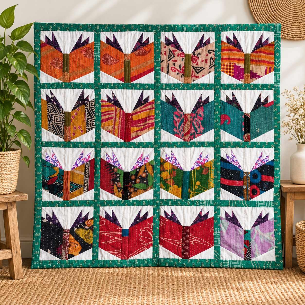 Unique Design Kantha Baby Throw