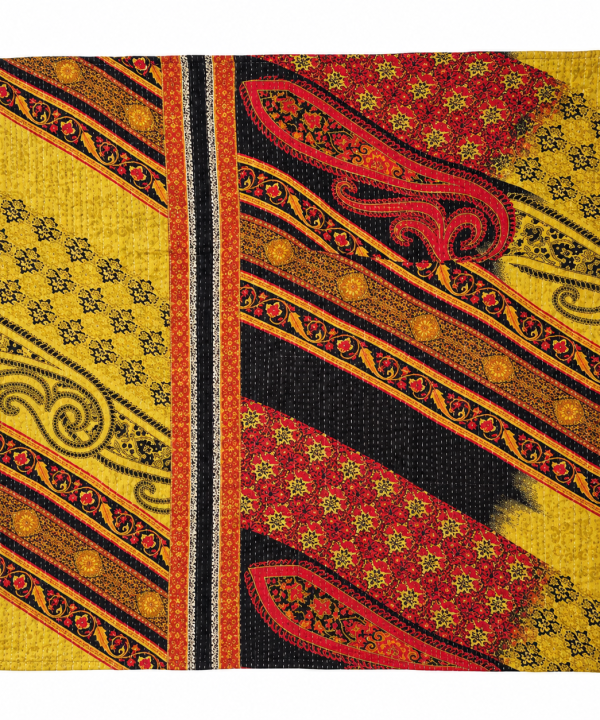 Alternative view of Vintage Kantha Quilt Baby Book Blanket