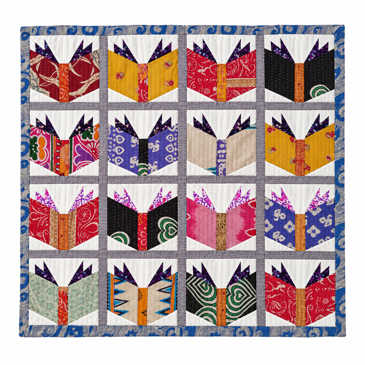 Reversible Unique Pattern Kantha Throw