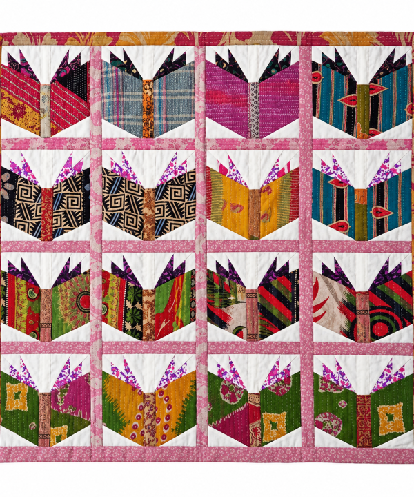 Vintage Kantha Quilt Baby Book Blanket