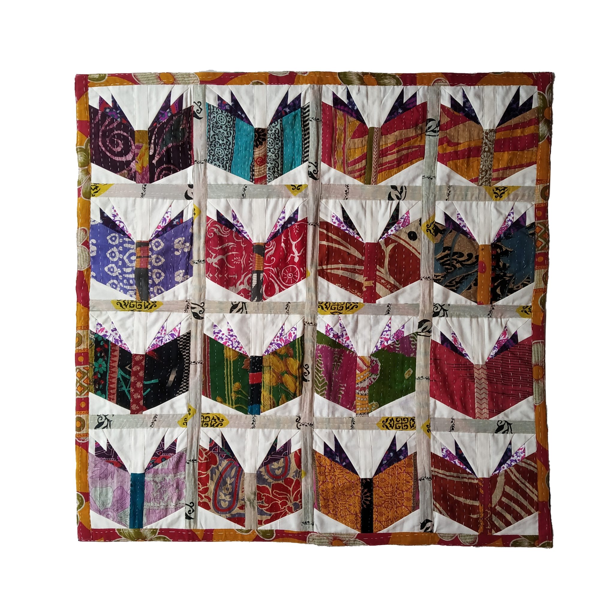 Books Inspired Kantha Baby Blanket Vintage Kantha Quilts, Throw