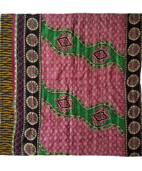 Alternative view of Books Inspired Kantha Baby Blanket