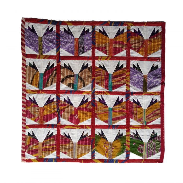 Handmade Reversible Kantha throw Vintage Kantha Quilts, Throw