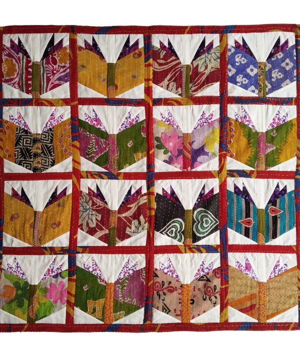Library Books Kantha Baby Throw