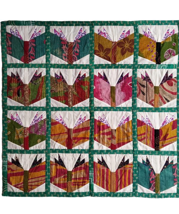 Books Inspired Kantha Baby Throw