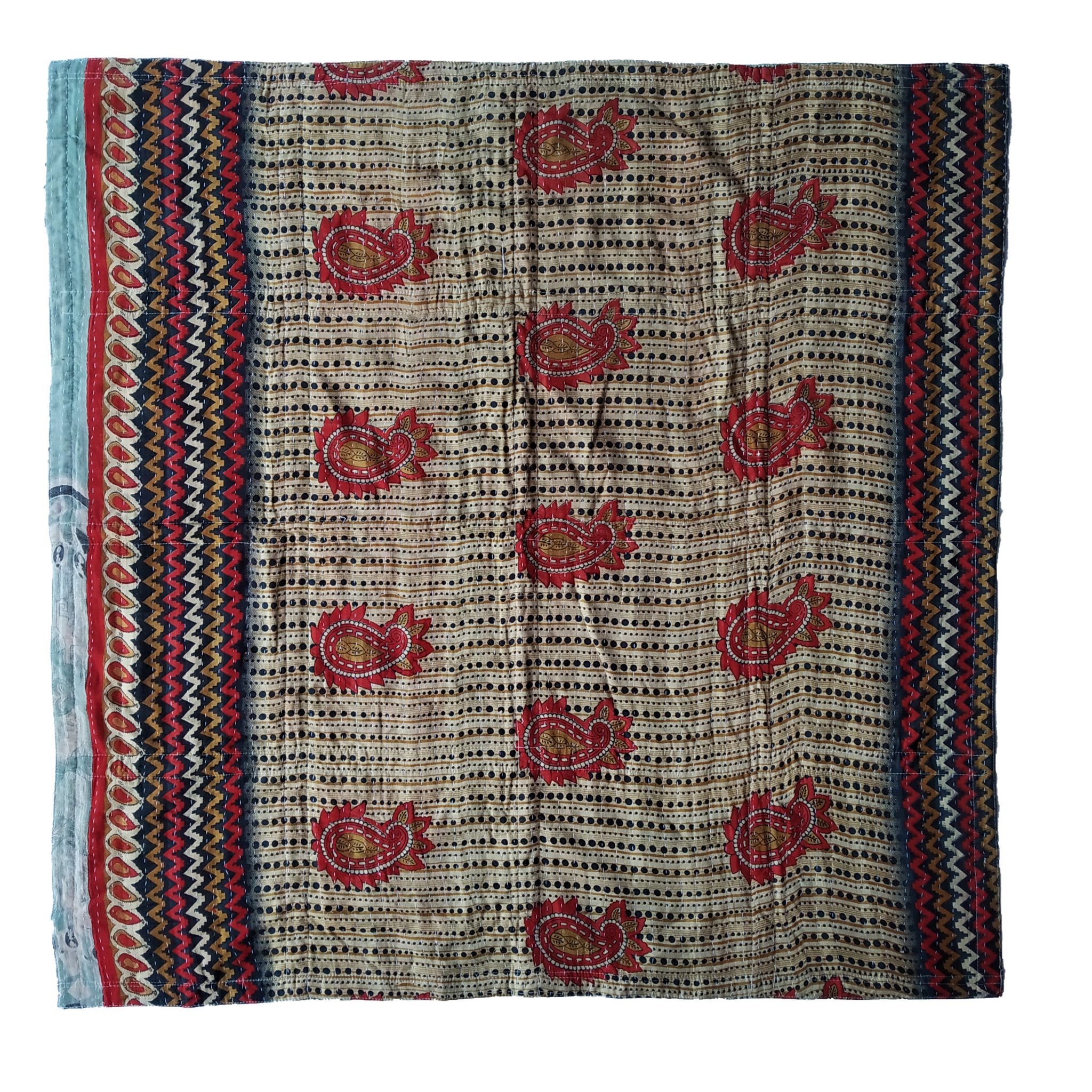 Vintage Kantha baby quilt Baby Kantha Quilt by Vintage Kantha Quilt
