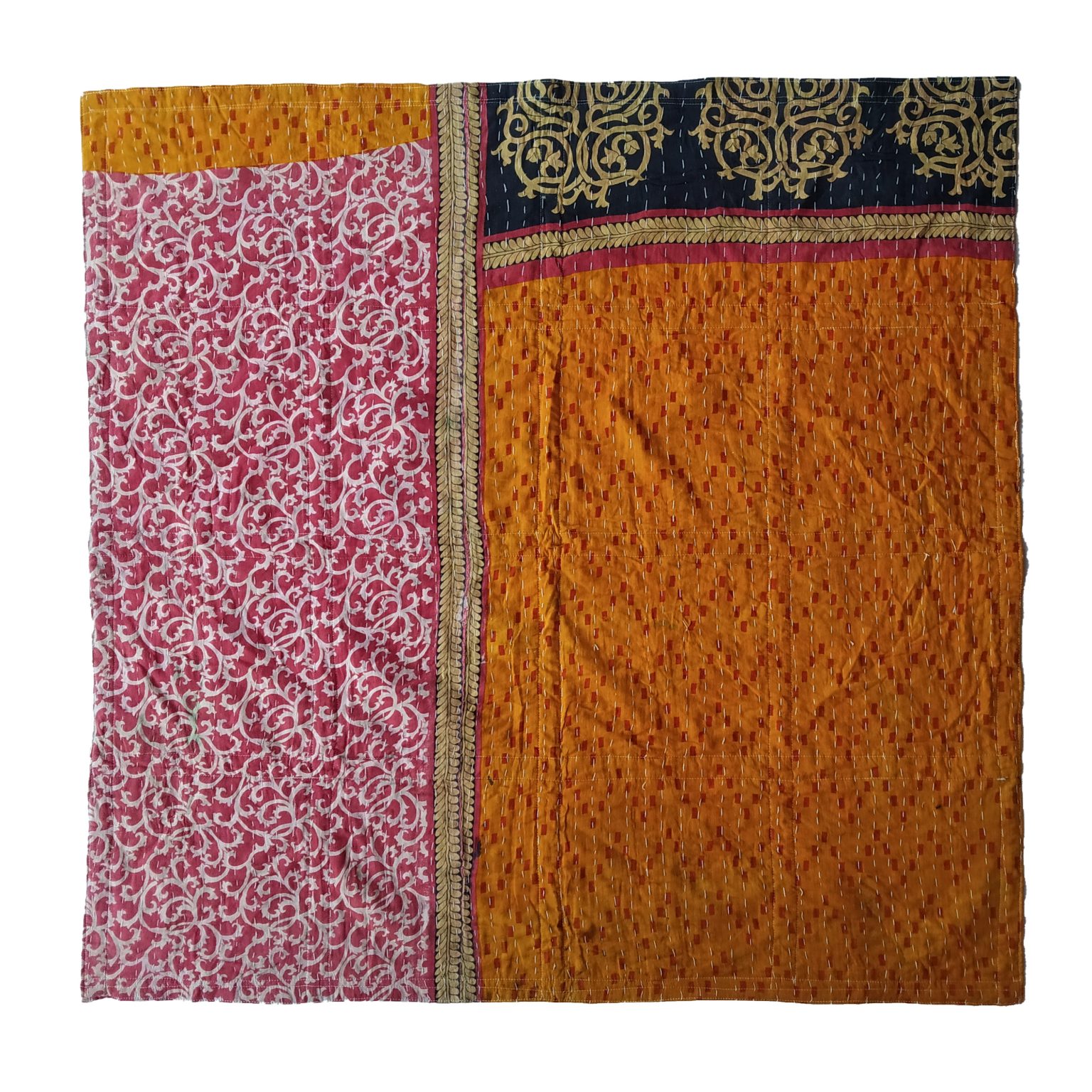 Vintage Kantha baby quilt Baby Kantha Quilt by Vintage Kantha Quilt