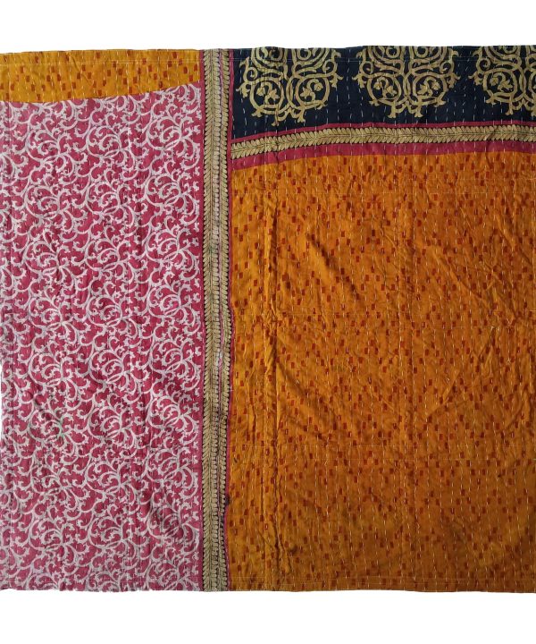Alternative view of Reversible Vintage Kantha Throw