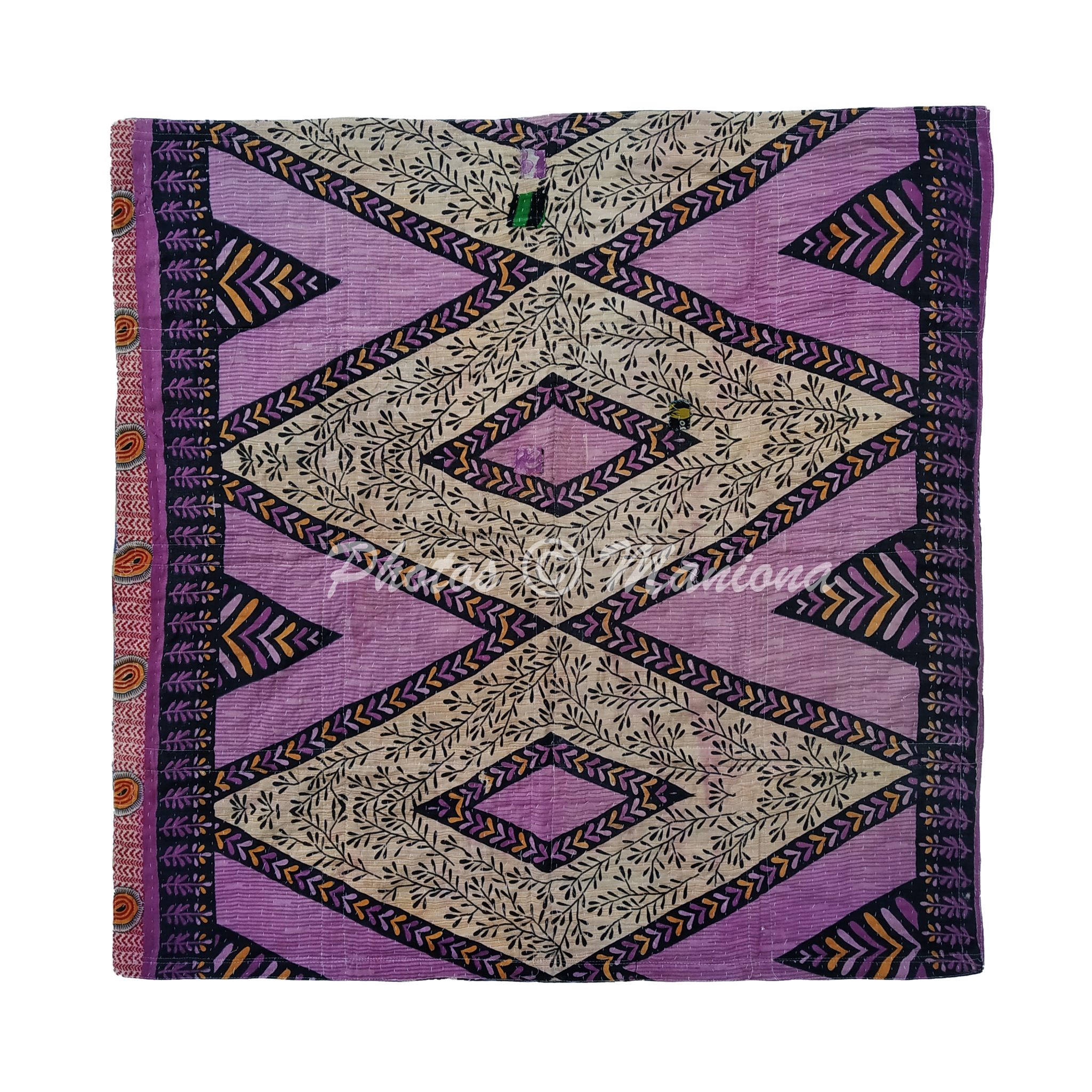 Close Stitched Baby Kantha Quilt Baby Quilts Artisan made Baby Quilt