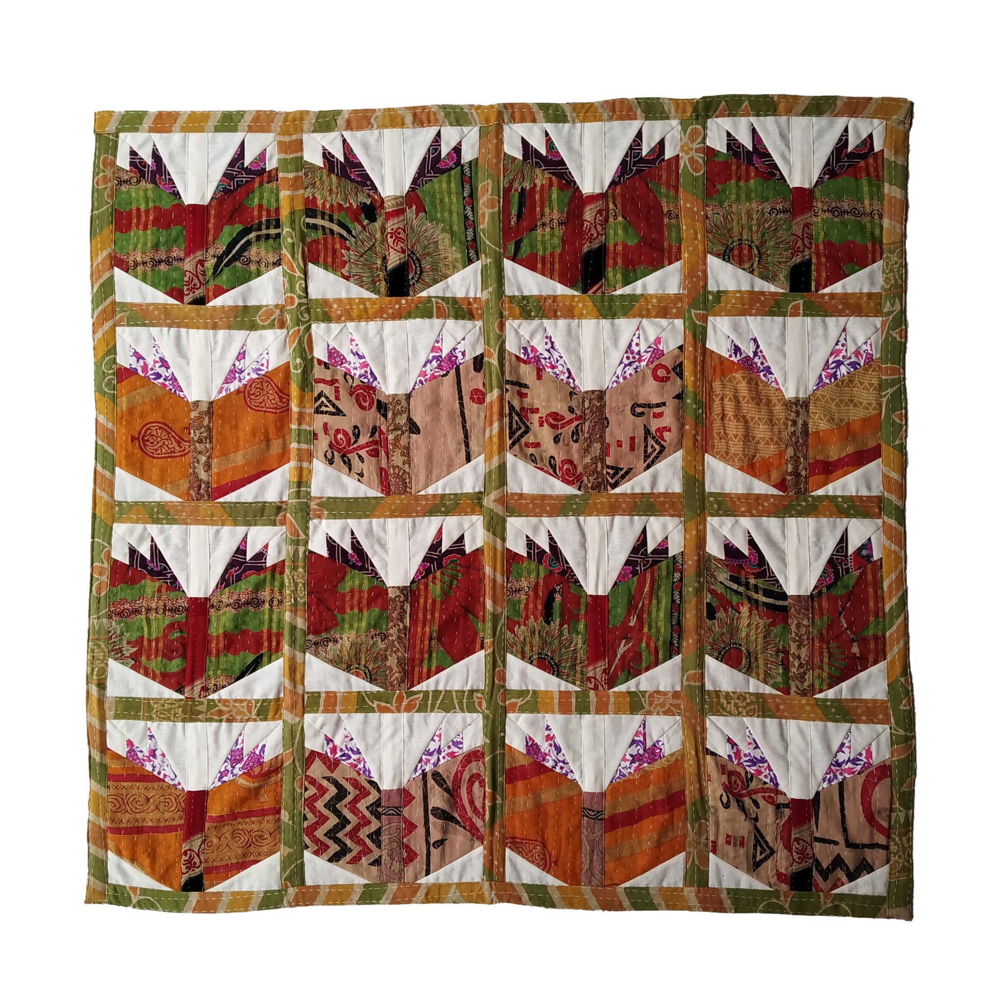 Exclusive Pattern Kantha Baby Quilt Vintage Kantha Quilts, Throw