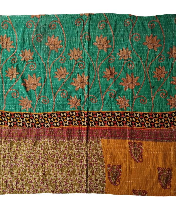 Alternative view of Book Shelves Kantha Baby Blanket