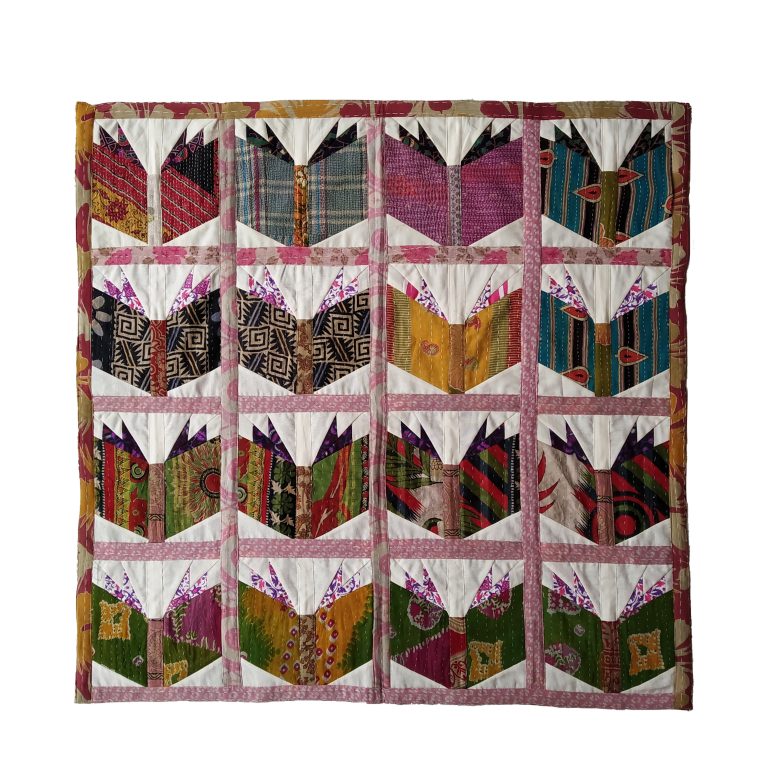 Vintage Kantha Quilt Baby Book Blanket Vintage Kantha Quilts, Throw