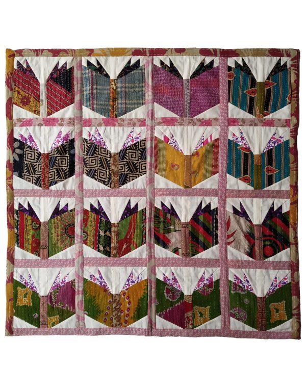 Vintage Kantha Quilt Baby Book Blanket